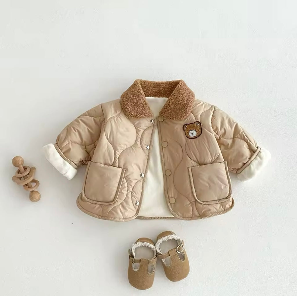 Bear Padded Jacket Beige