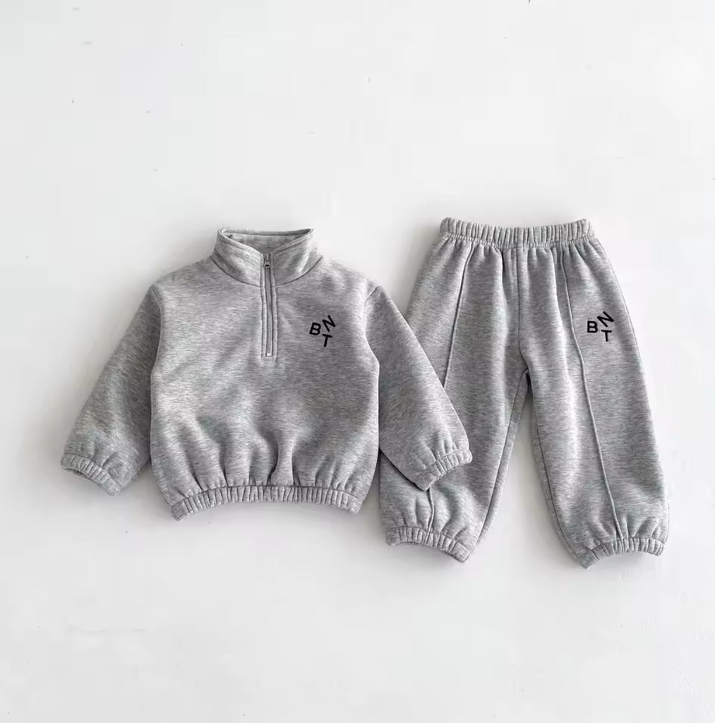 Half Zip Tracksuit Grey