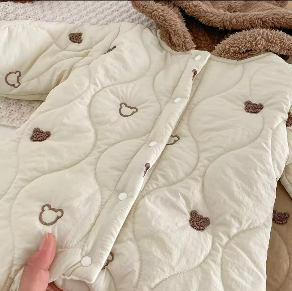 Bear Pramsuit Beige
