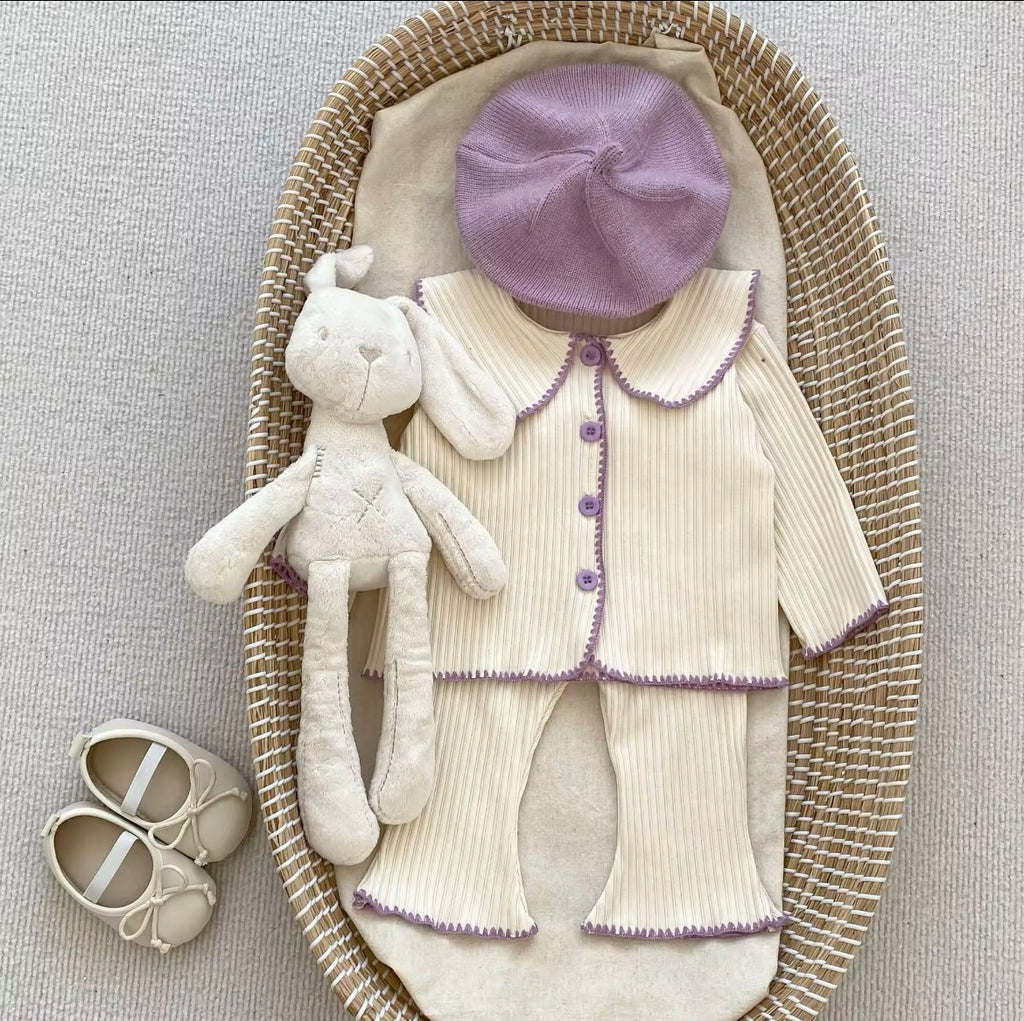 Ribbed Beige Set